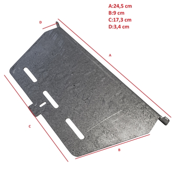 Rauchleitplatte / Prallplatte für Artel Pelletofen  Modell 6-8-10 und 12